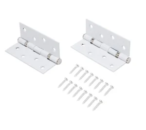 Петля под врезку универсальная АЛЛЮР 2043 101х76 2BB-FHP WW 2 подш. белая блистер 2шт *1/25/50