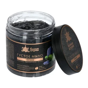 Мыло густое "Банные штучки" черное для бани и сауны 500мл 33673 *1