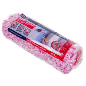 Ролик малярный 240мм полиакрил красно-белый микс ворс 18мм бюгель 8мм Профи Акор 254 48 024