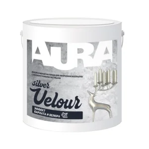 Штукатурка декоративная Aura Velour Silver 2,5кг