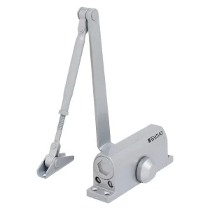 БУЛАТ Доводчик дверной ULTIMATE ДД-60 A-S (25-80 кг) серебро, морозостойкий(10) (шт)