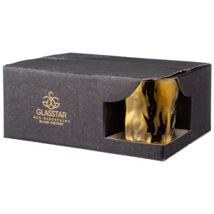 Набор Стаканов Из 6 Шт  "Черное Золото" 300 Мл