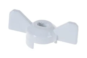 Ручка-бабочка  для крана  шаровый белая 1/2"-3/4"  усиленная MasterProf ИС.131429