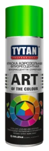 Краска аэрозольная флуоресцентная Tytan Professional Art of the colour 400мл зеленая 20403