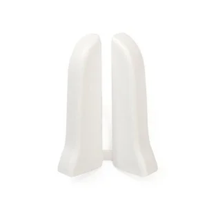 Заглушки для плинтуса (левая/правая) 001 Белый 55мм Лексида