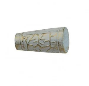 Наконечник Ø25мм 066 Византия, БЕЛОЕ ЗОЛОТО *1