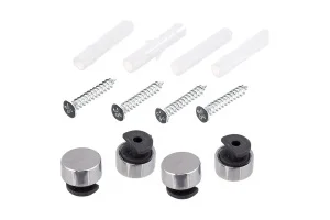 Зеркалодержатель d17мм без сверления, хром (комплект) пакет Tech-Krep 112587 *1