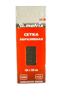 Сетка абразивная P400 106х280мм уп-25шт Matrix 75186 *1