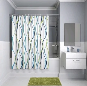 Штора для ванной "Wave" п/э 180х180см 8863 (Gota Rocio)