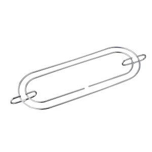 Держатель бокалов овальный, хром