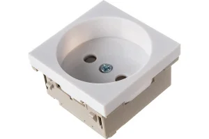 Розетка 1-м 2мод. РКС-20-20-П-К 10А IP20 45х45 без заземл. бел. PRIMER IEK CKK-40D-RSB2-K01-K