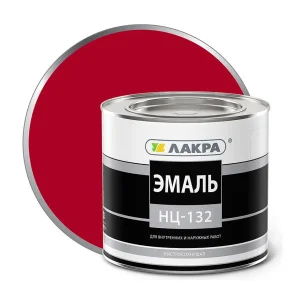 Эмаль НЦ-132 Лакра 0008086 красный 1,7кг