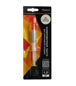 Паста колеровочная для эпоксидной затирки 055 Снежная королева Диамант 1 кг шприц 4 мл *1