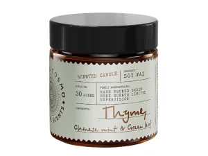 Свеча ароматическая в стекле 88гр Чабрец китайская мята и зеленый лист ETC0215 Eteria Cosmo *1