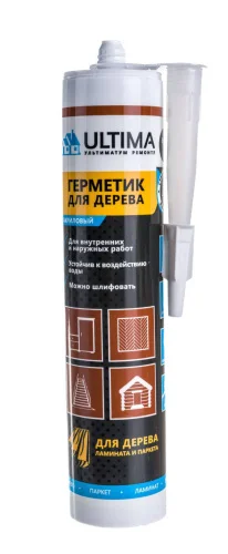 Герметик Ultima акриловый для дерева, венге 300 гр (ULTV300)  1 12