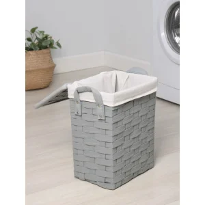 Корзина для белья Доляна «Плетение», 33,5×23,5×42 см, цвет серый 2778464