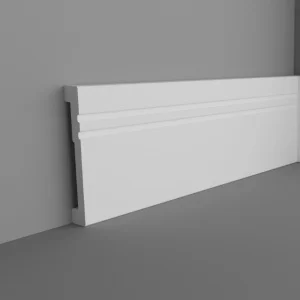 Плинтус напольный DPM Этер 80 Белый 80х12х2000мм Stella *1/30