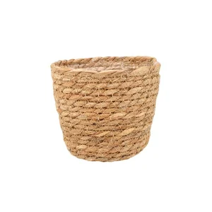 Кашпо плетеное "Сафари" 195х195х160мм круглое (Natural House) *1