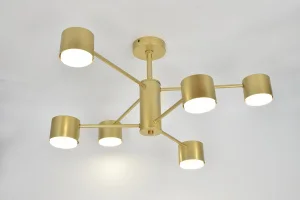 Светильник потолочный MS 1200/6 Арагон Золото 6*GX53 max.11W 650x650x300mm