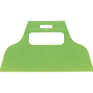 Шпатель для клея зубчатый 2х2мм 230х112мм пластмассовый Сибртех 86013