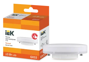 Лампа светодиодная GX53 10Вт 3000K LLE-T80-10-230-30-GX53 IEK
