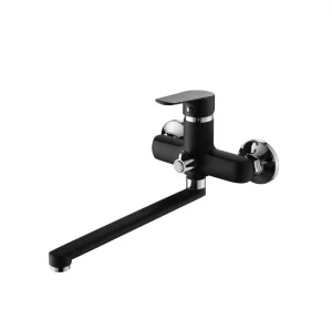 Смеситель для ванны одноручный с длинным изливом Ammore A4703-A черный
