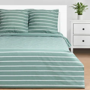 КПБ Этель 2сп "Mint stripes" 175*215см,200*220см,70*70см-2 шт, 100% хлопок, поплин 6632206