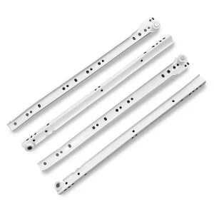 StahlBuro направляющие роликовые (2шт.) 400/0,8 мм белый (25) (компл)