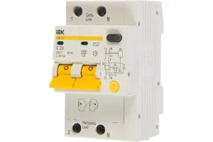 Выключатель авт.диф.тока 2п C 25А 30мА тип AC 4.5кА АД-12 IEK MAD10-2-025-C-030