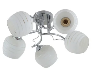 Светильник потолочный LV 9291/5 Хилари Хром E27 60W Ø520 H220мм