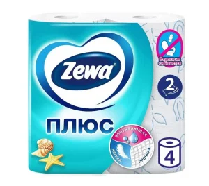 Туалетная бумага "Зева" Свежесть океана 2-сл 4-рул