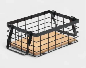 Корзина универсальная "Эстетика" 25х18,3х10 см, цвет черный   6961924