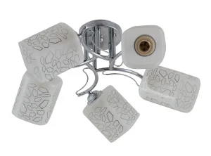 Светильник потолочный LV 9292/5 Тина Хром E27 60W Ø530 H240мм