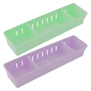 Органайзер для хранения с разделителями. Размер 34,5х7,5х4,5см. 2цв NEW