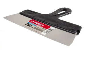 ЗУБР  250 мм, пластиковая ручка, нержавеющий фасадный шпатель (10077-25)