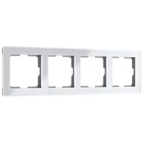 Рамка Werkel Acrylic на 4 поста (белый) W0042701