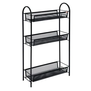 Этажерка "Ладья 13" 3 полки черный