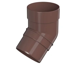 Колено трубы 135° ТН ОПТИМА D120/80мм коричневое 128222