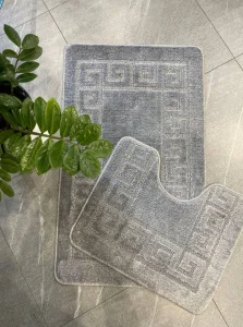 Коврик д/ванной "Афины" 60х100/50х60см серый МС2-600 (My Crystal) *1