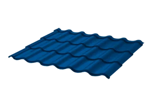 Металлочерепица (профиль) М4 2 Стандарт ПЭ 1180х3000 0,45 RAL5005 сигнально-синий