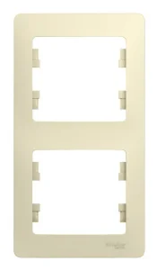 Рамка 2-м Glossa верт. бежевая GSL000206 Systeme Electric