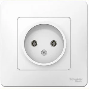 Розетка 1-м СП BLANCA 16А 250В без шторок без заземл. бел. SchE BLNRS000011