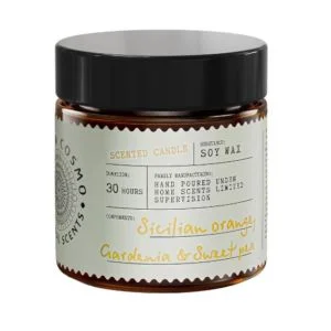 Свеча ароматическая в стекле 88гр Апельсин гардения и душистый горошек ETC0222 Eteria Cosmo *1