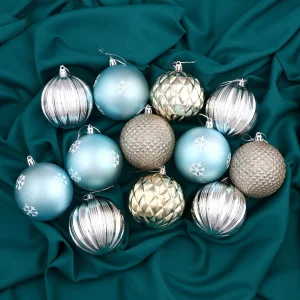 Набор шаров пластик d-8 см, 12 шт "Лима"   4962768