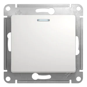 Выключатель 1-кл СП Glossa 10А с подсветкой белый GSL000113 Systeme Electric