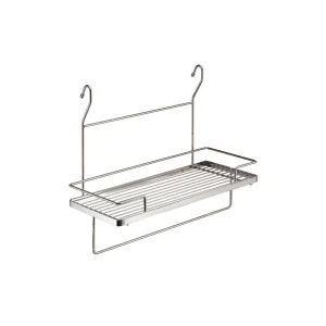 Полка с держателем для полотенца, хром YJ-G214B