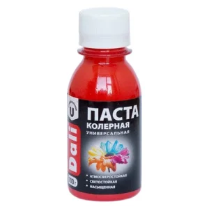 Паста колерная Dali 0,1кг красная