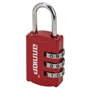 Замок навесной АЛЛЮР ВС1К-22/3 (HA816) красный кодовый d=3мм