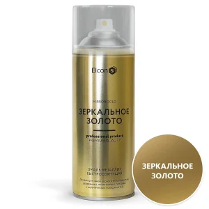 Краска аэрозольная Elcon Décor зеркальное золото аэрозоль 520мл