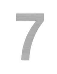 Цифра "7" самоклеящаяся FUARO SS304 (50х30) SSC сатинированный хром *6
